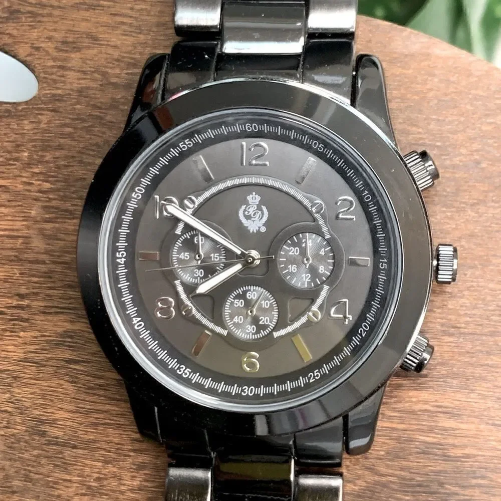 New Premier Designs Men's Black/Dark Gray Watch